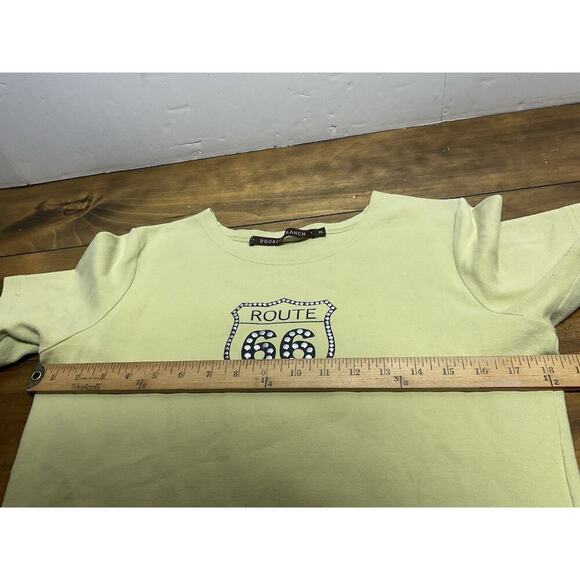 DOUBLE D RANCH ROUTE 66 SHORT SLEEVE TSHIRT SIZE XL YELLOW - Picture 7 of 9